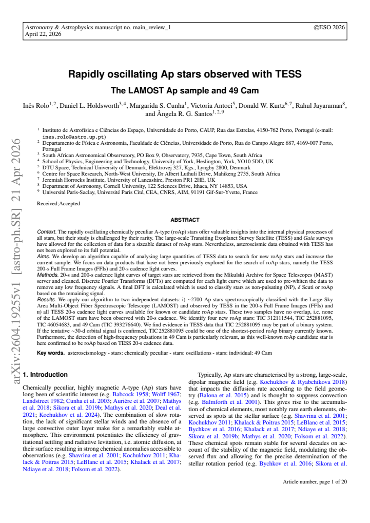 First page