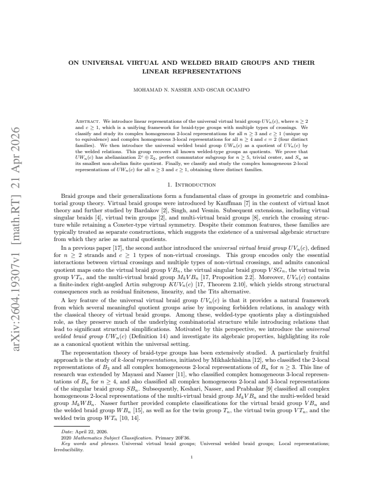 First page