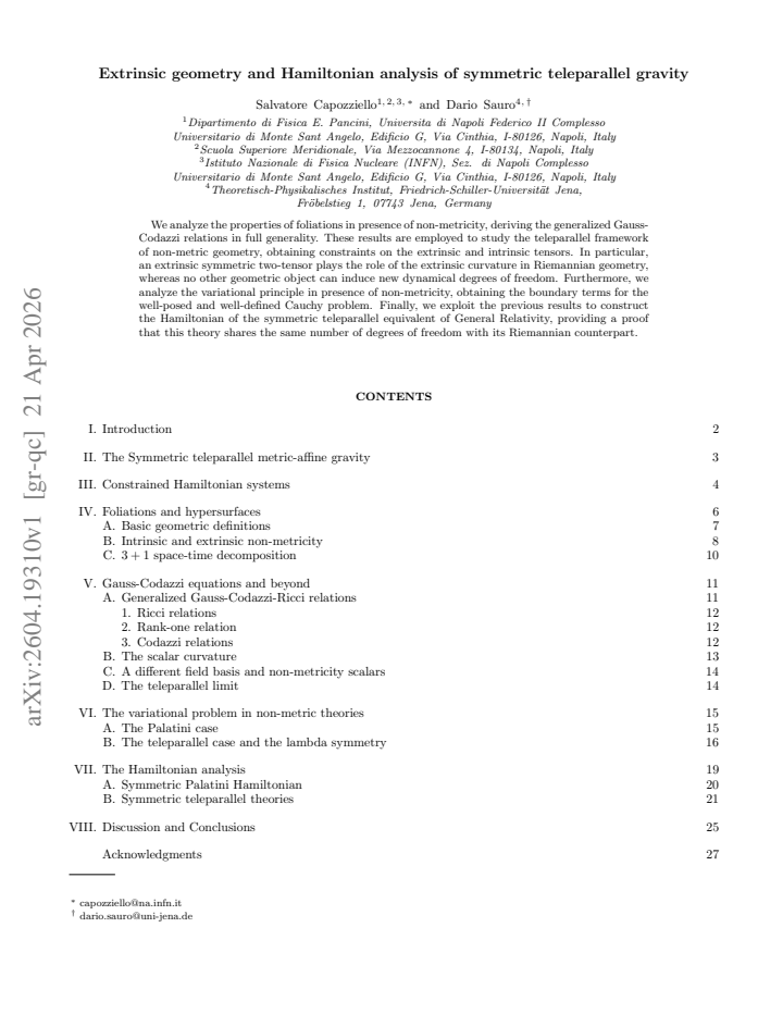 First page