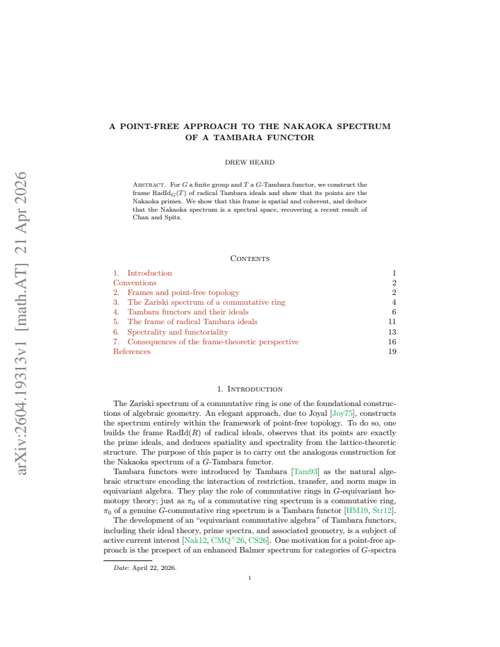 First page