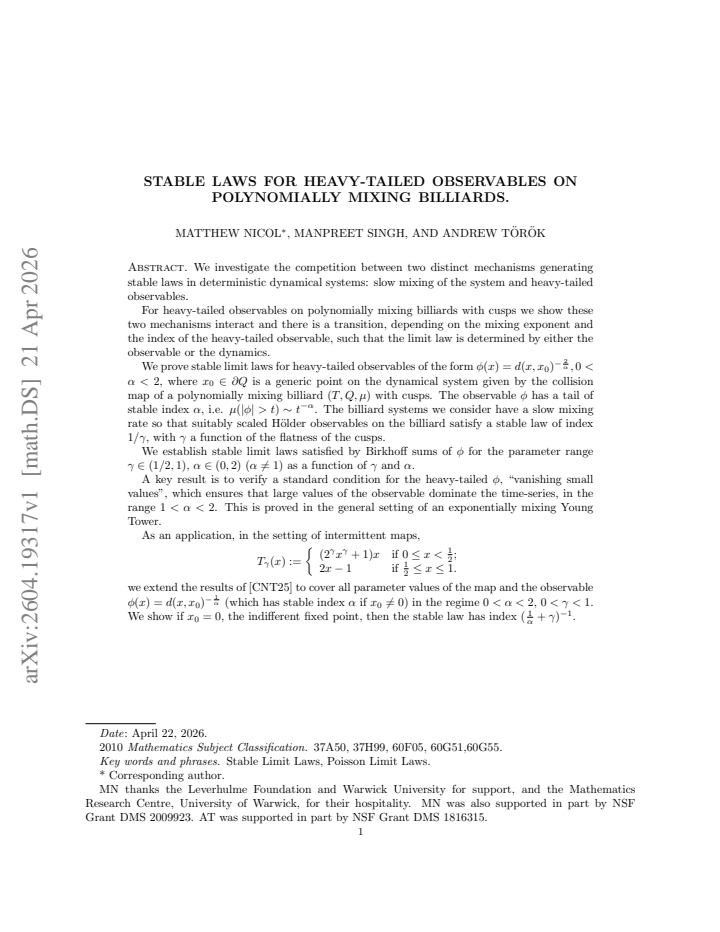 First page