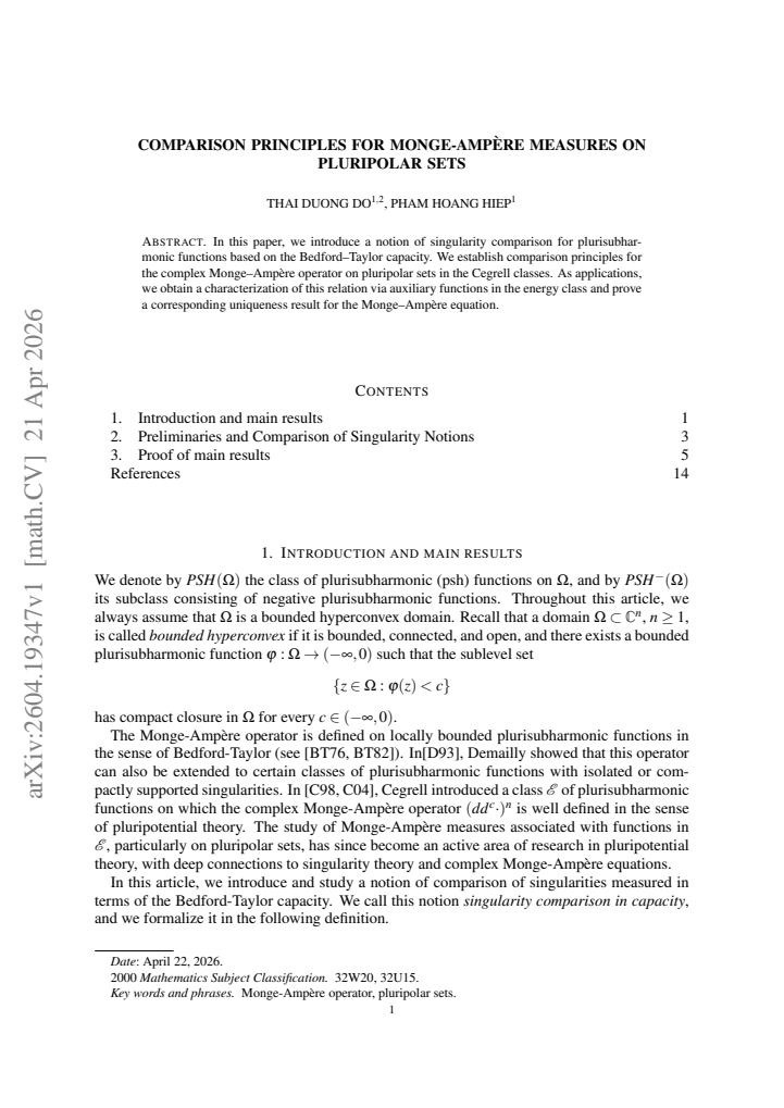 First page
