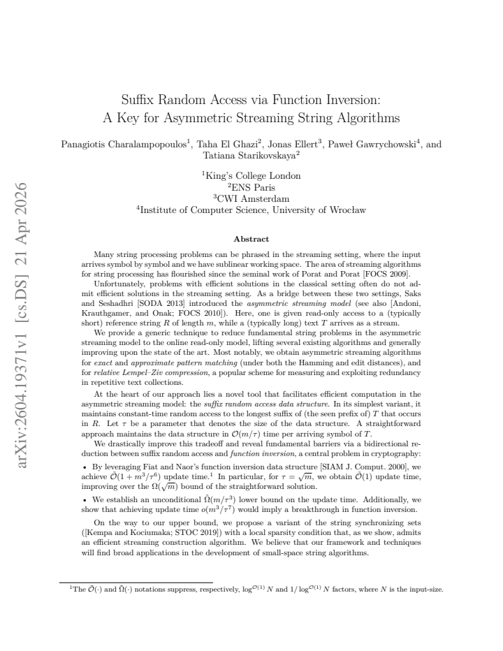 First page