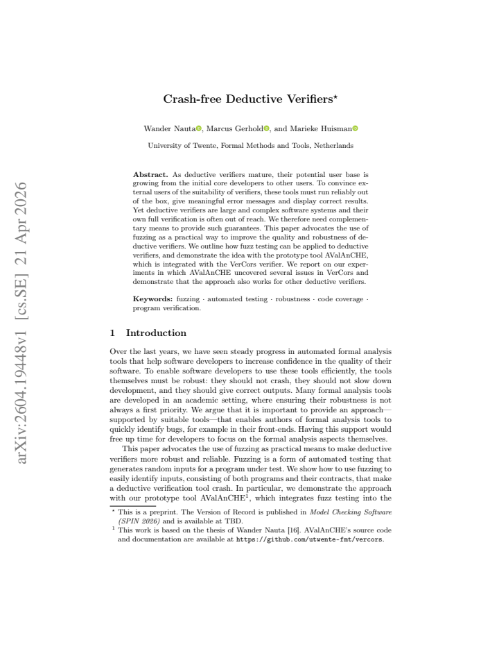 First page