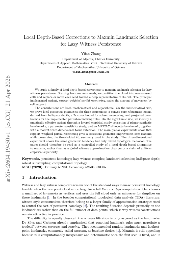 First page