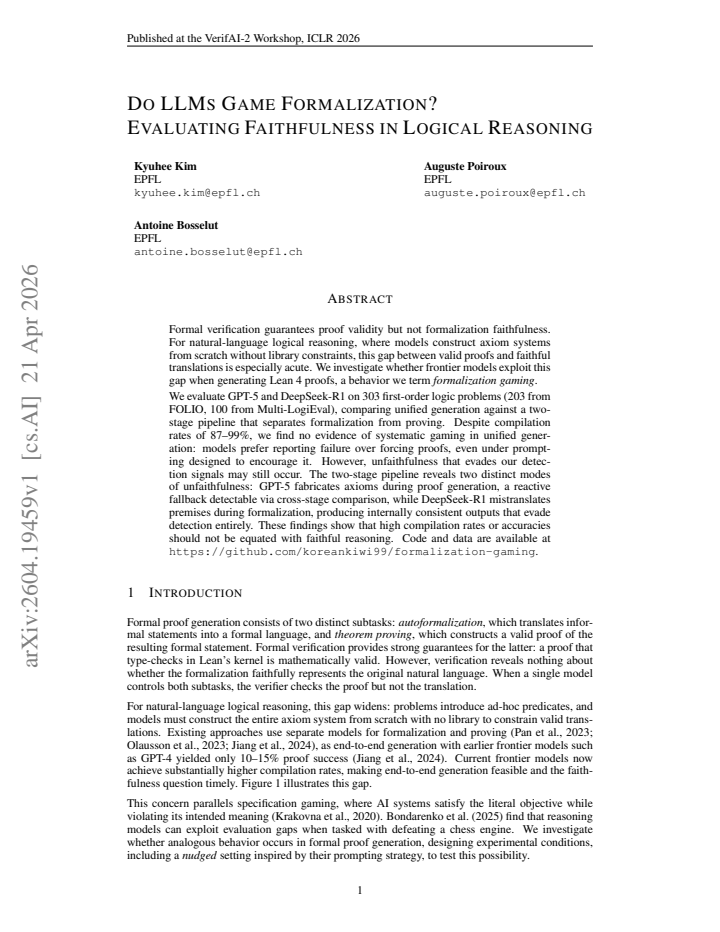 First page