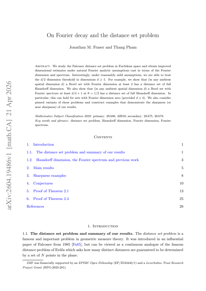 First page