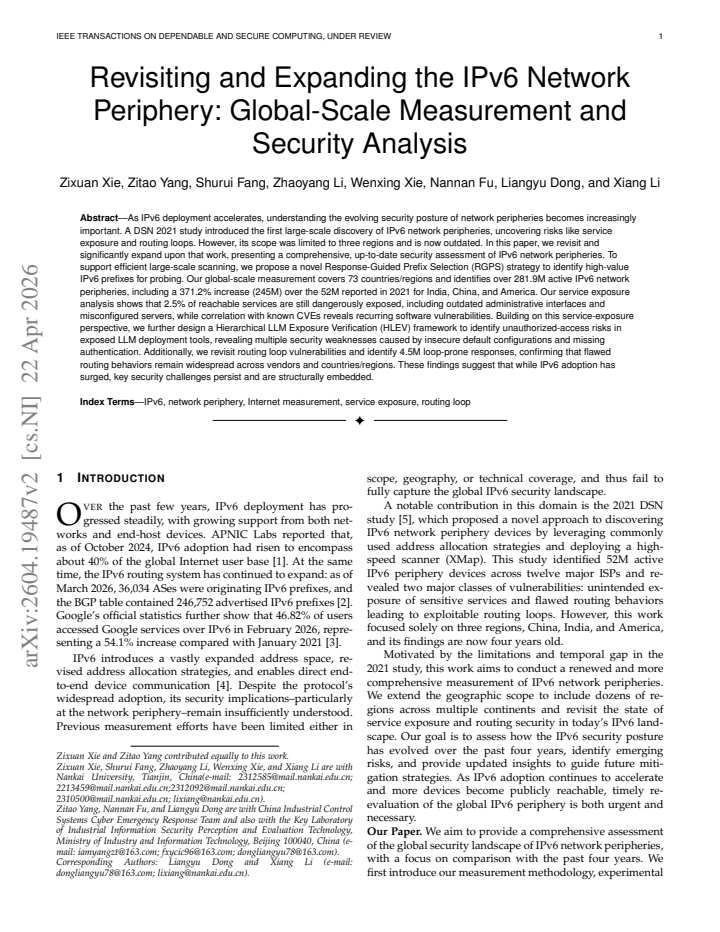 First page