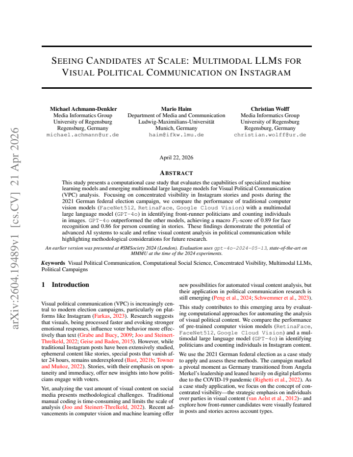 First page