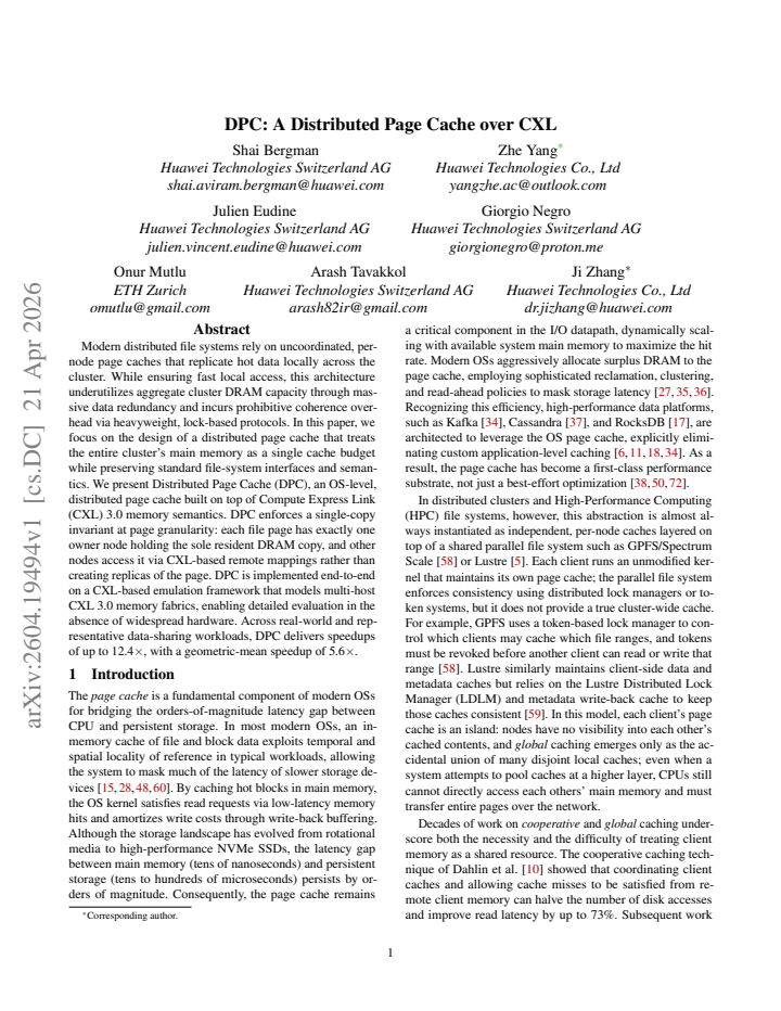 First page