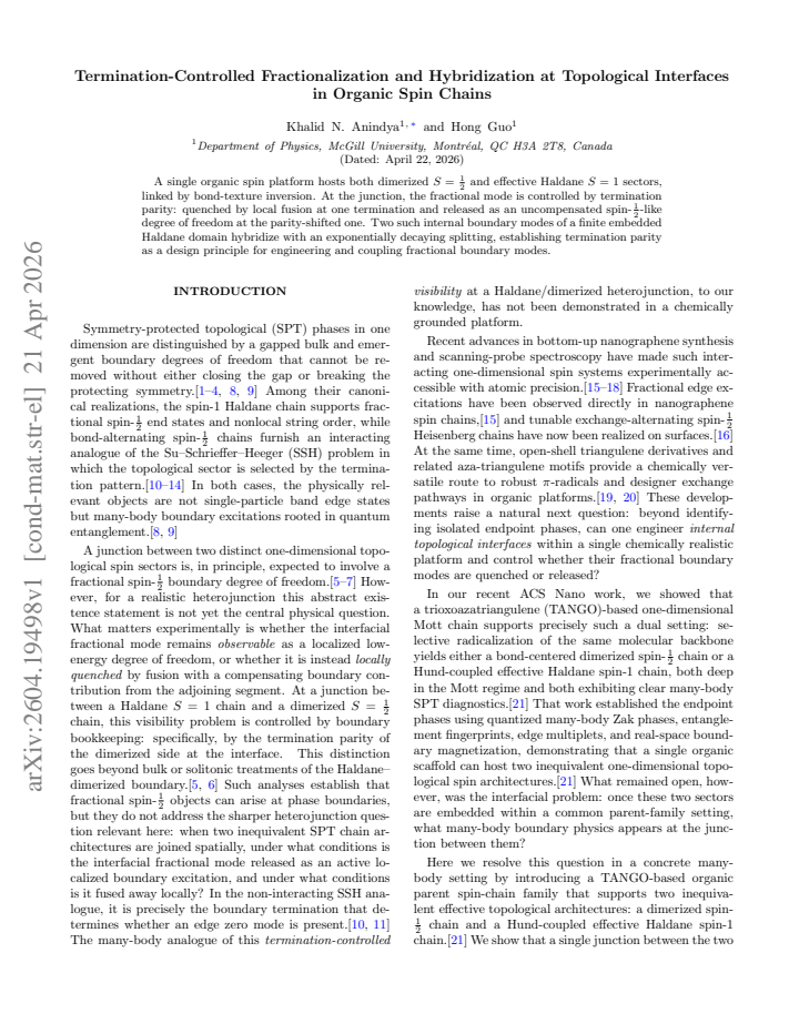 First page