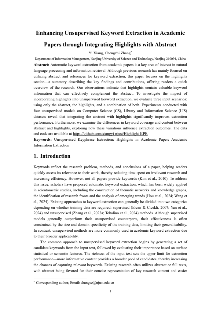 First page