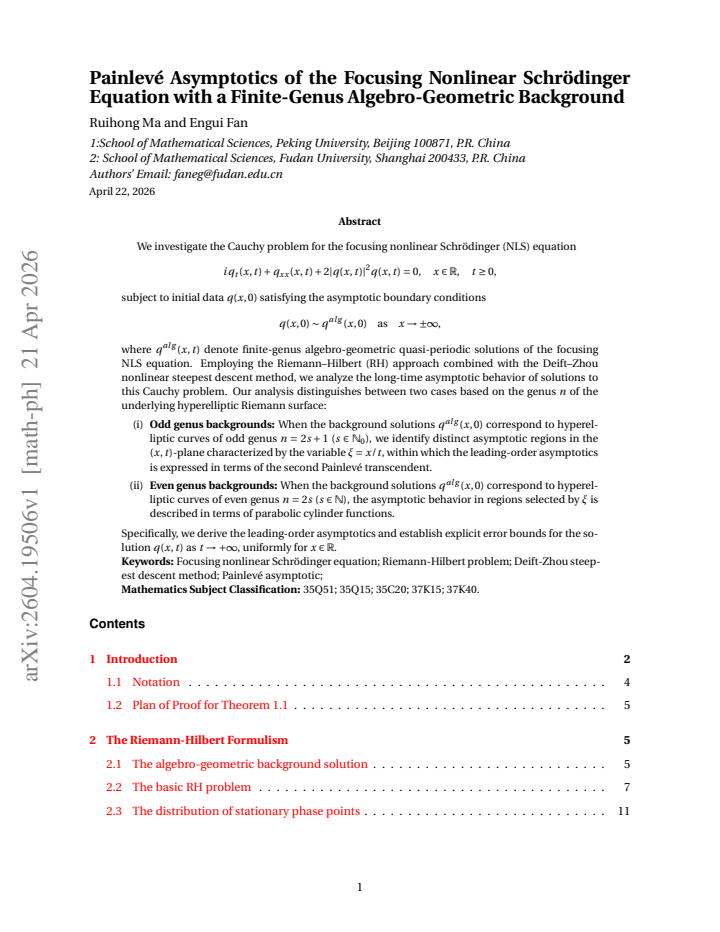 First page