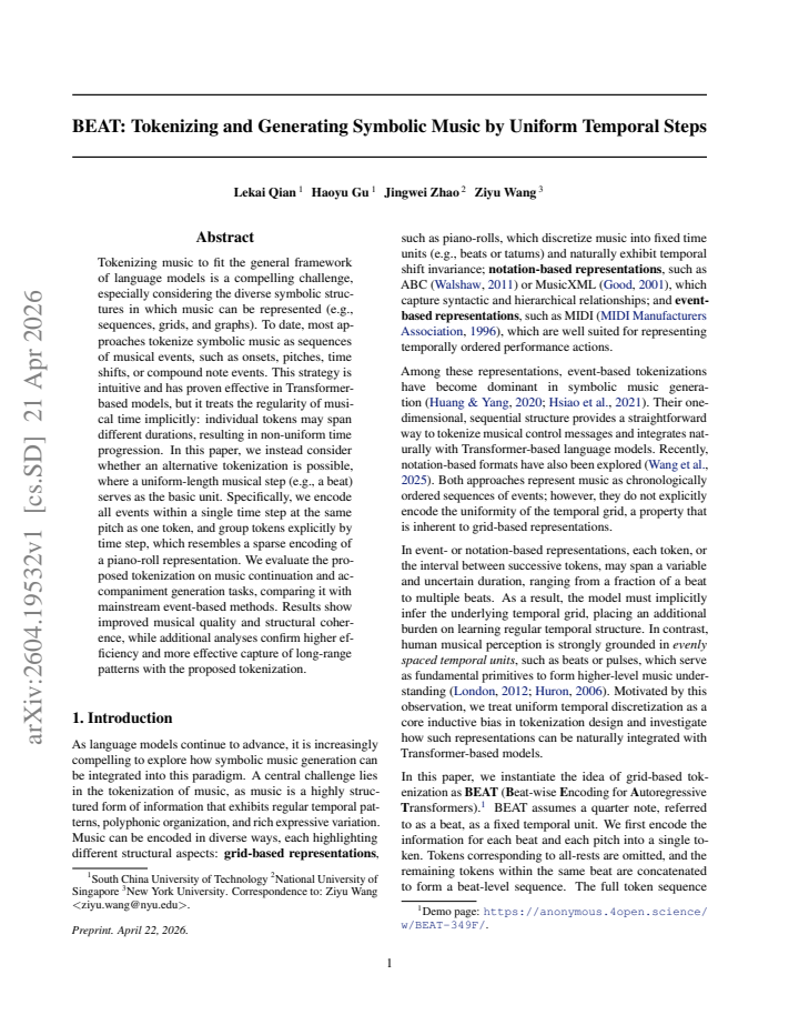 First page