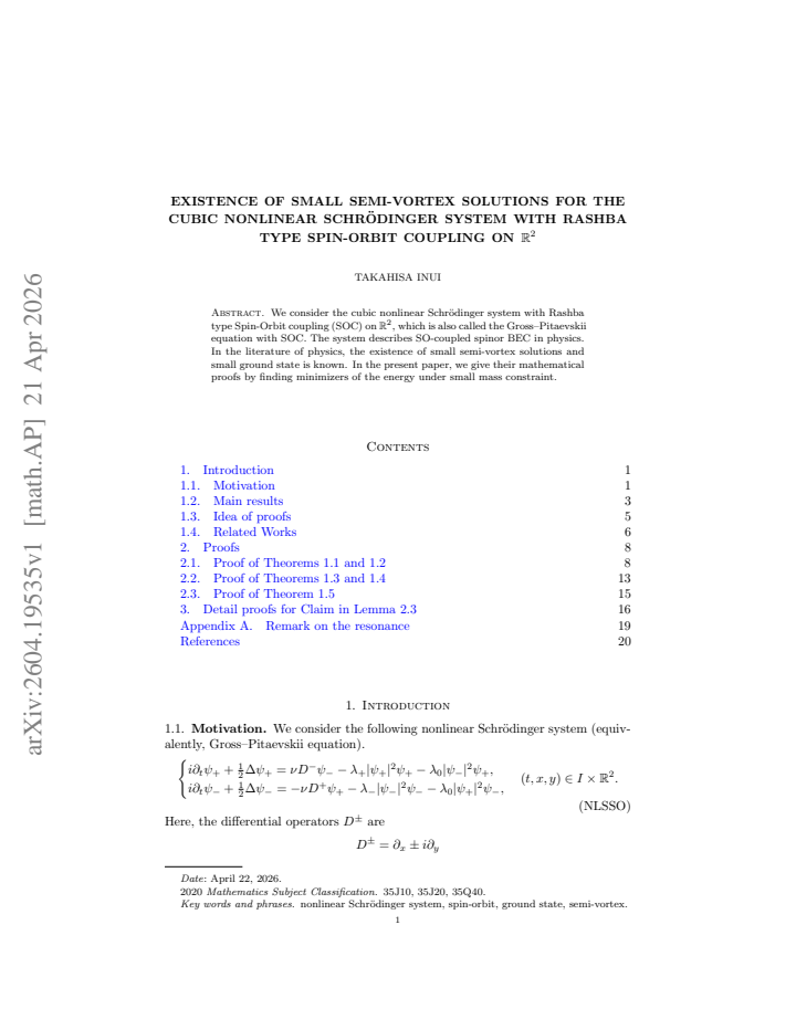 First page