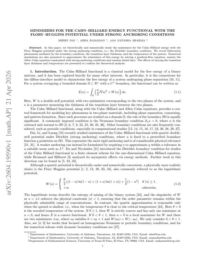 First page