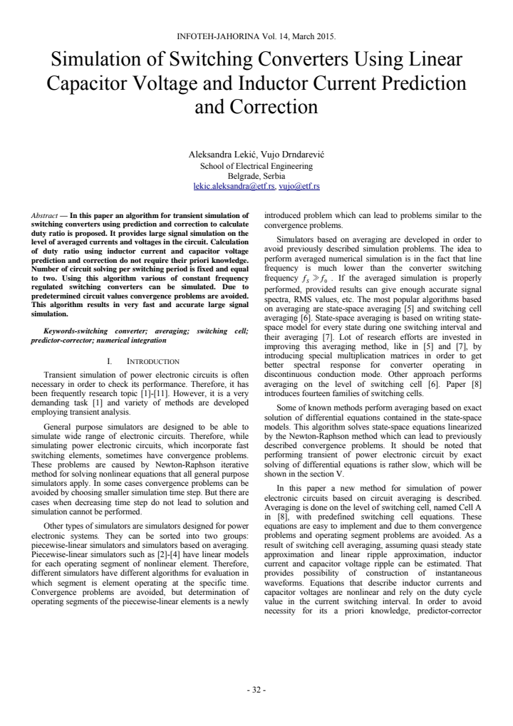 First page