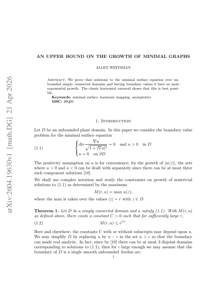 First page