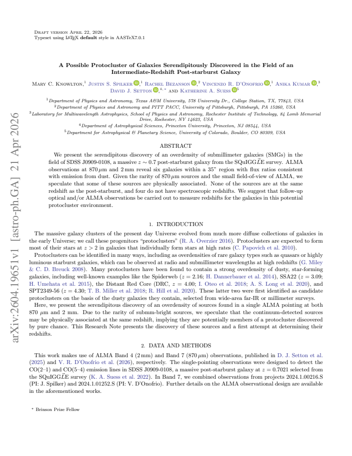First page