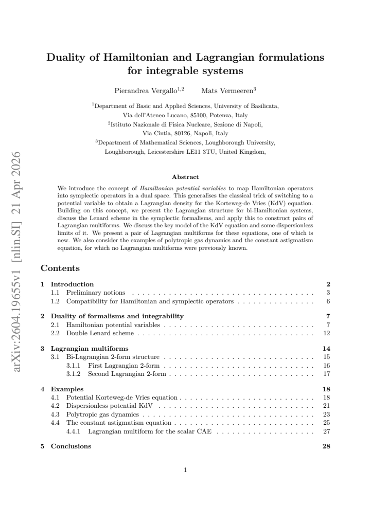 First page