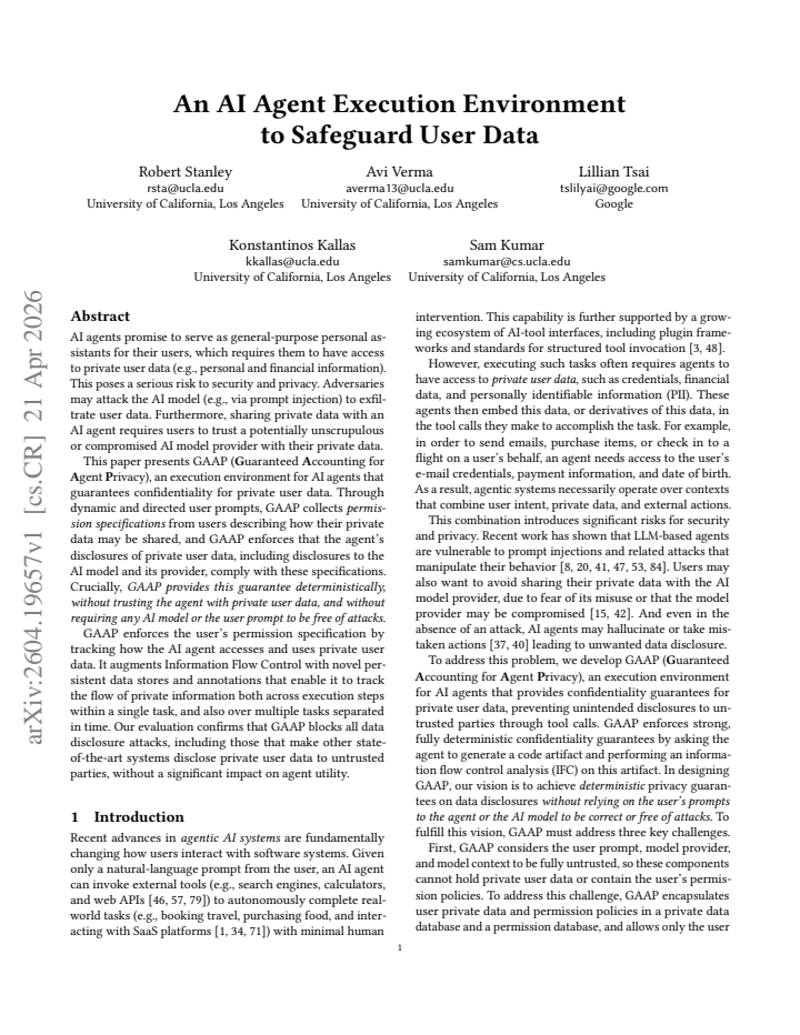 First page