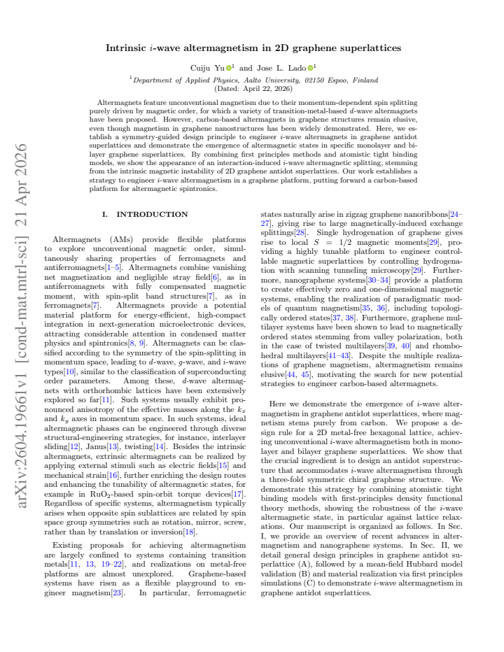 First page