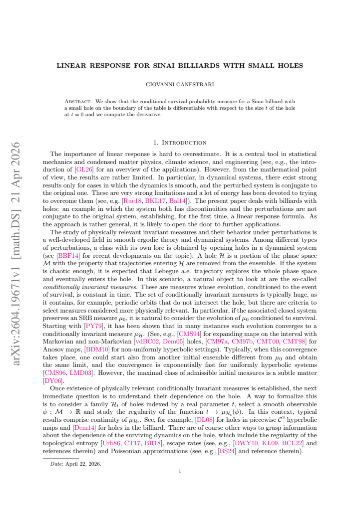 First page