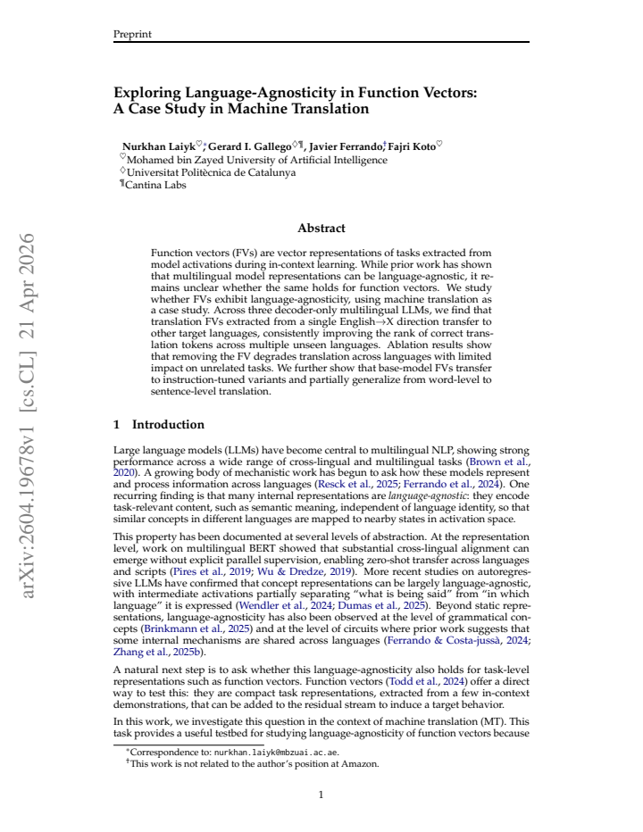 First page