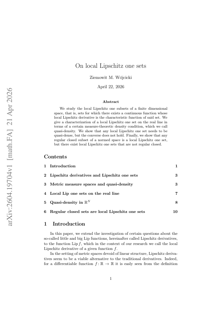 First page