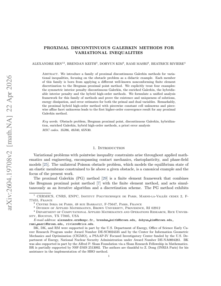 First page