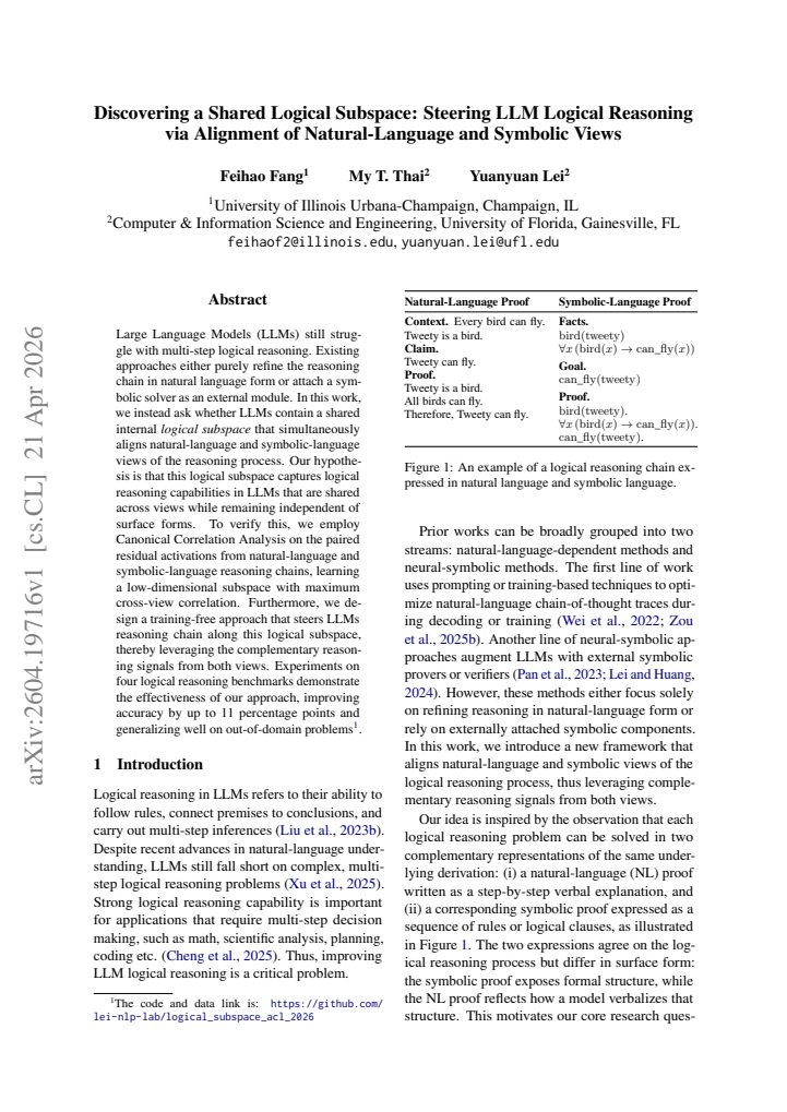 First page