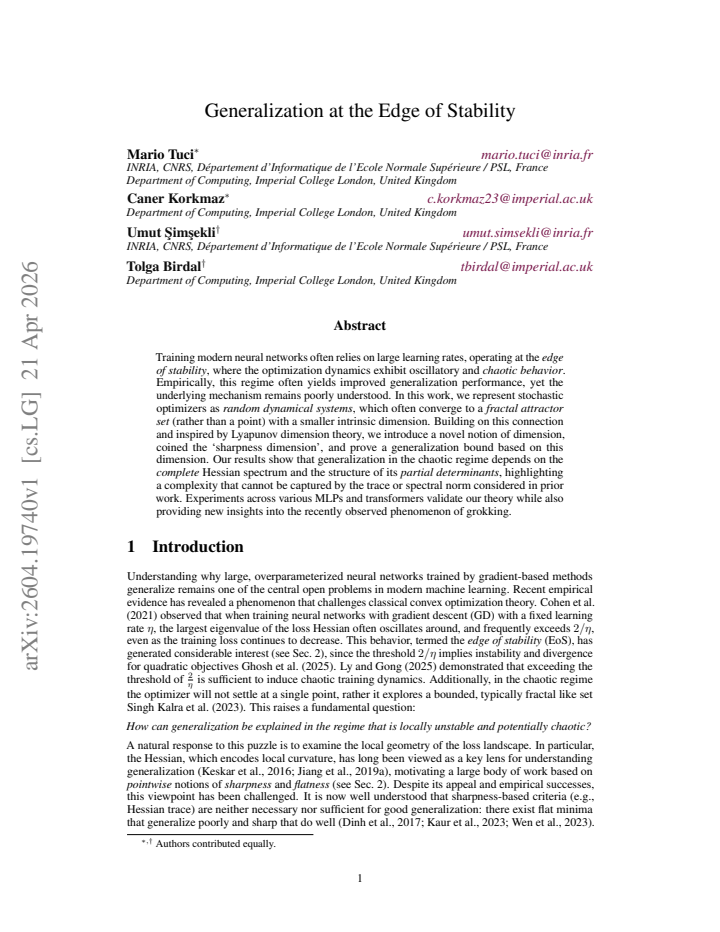 First page