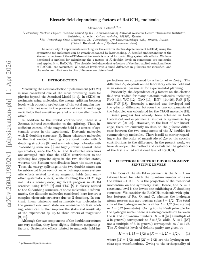 First page
