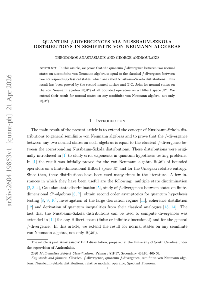 First page