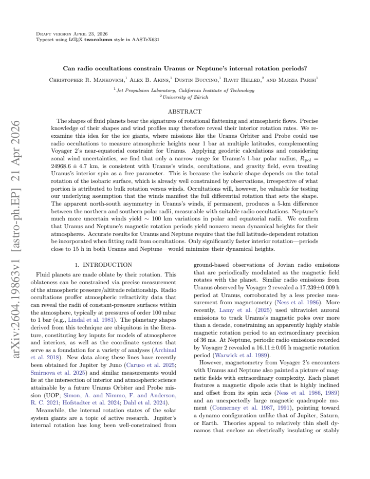 First page