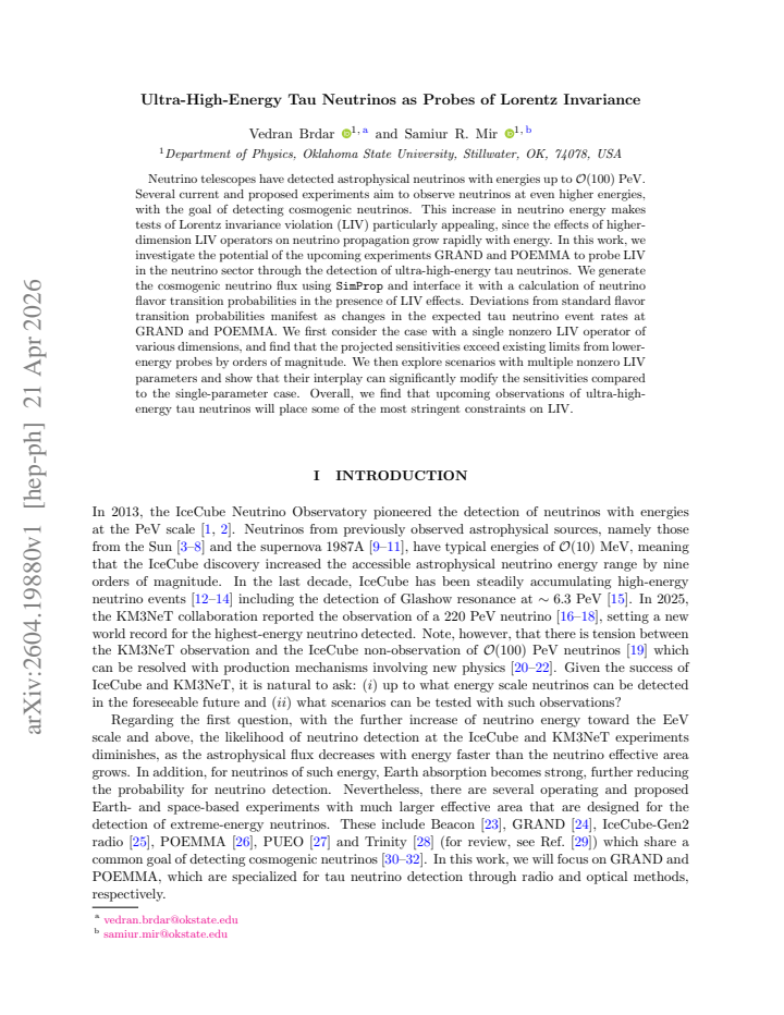 First page