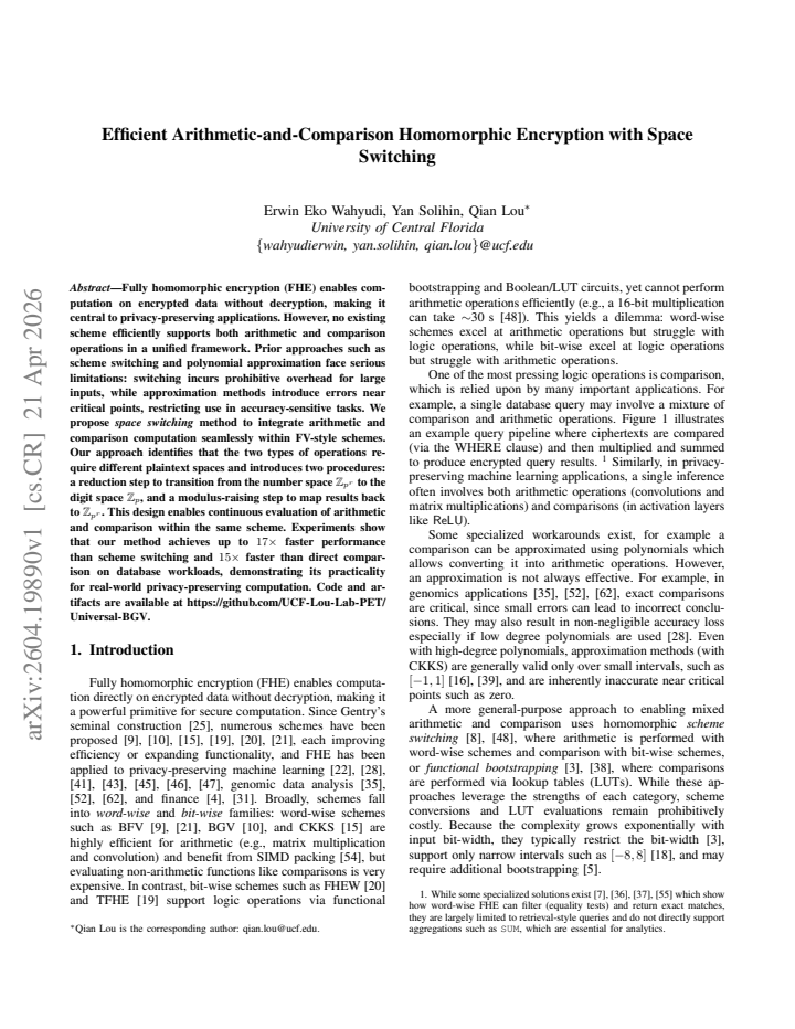 First page