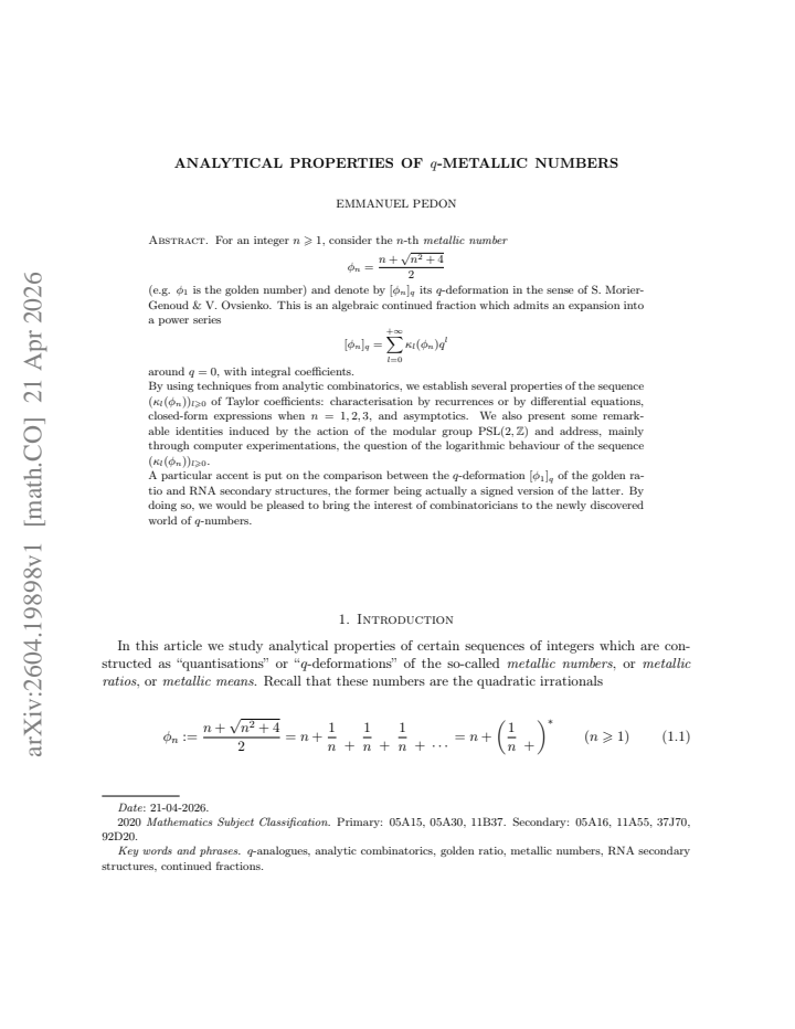 First page