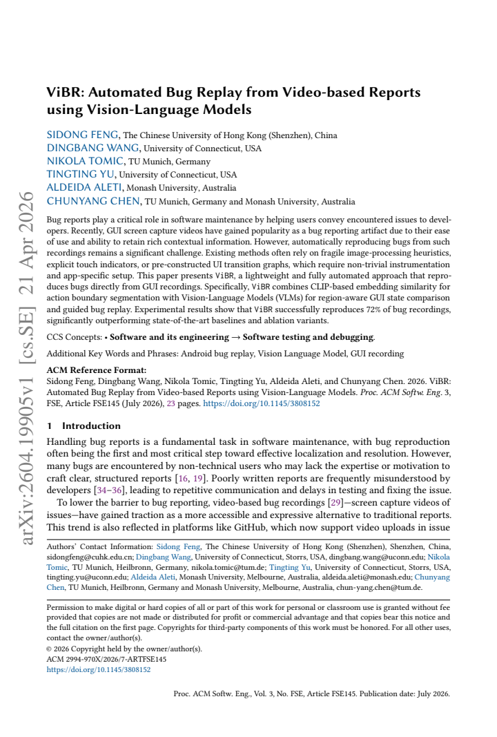 First page