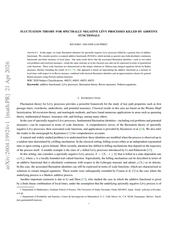 First page