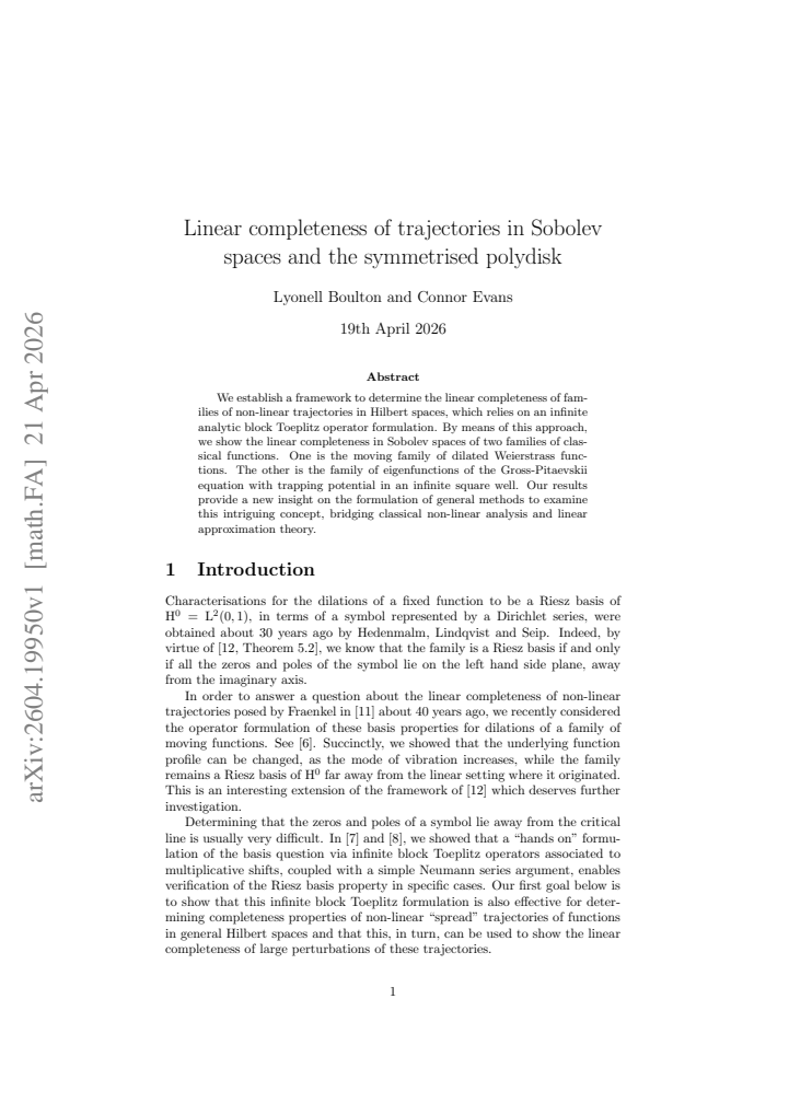 First page