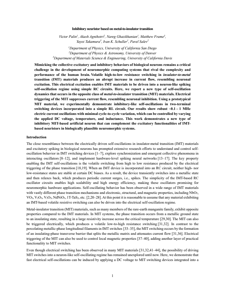 First page