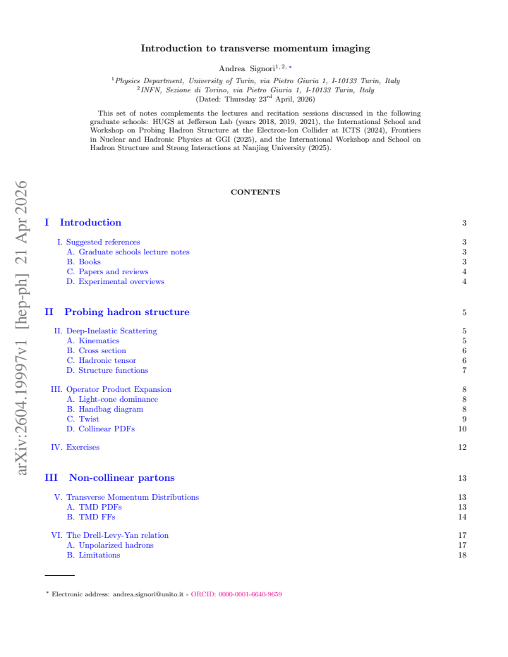 First page