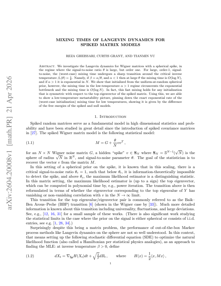 First page