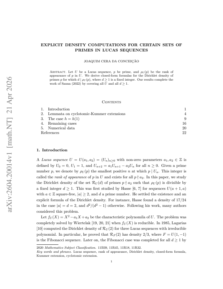 First page