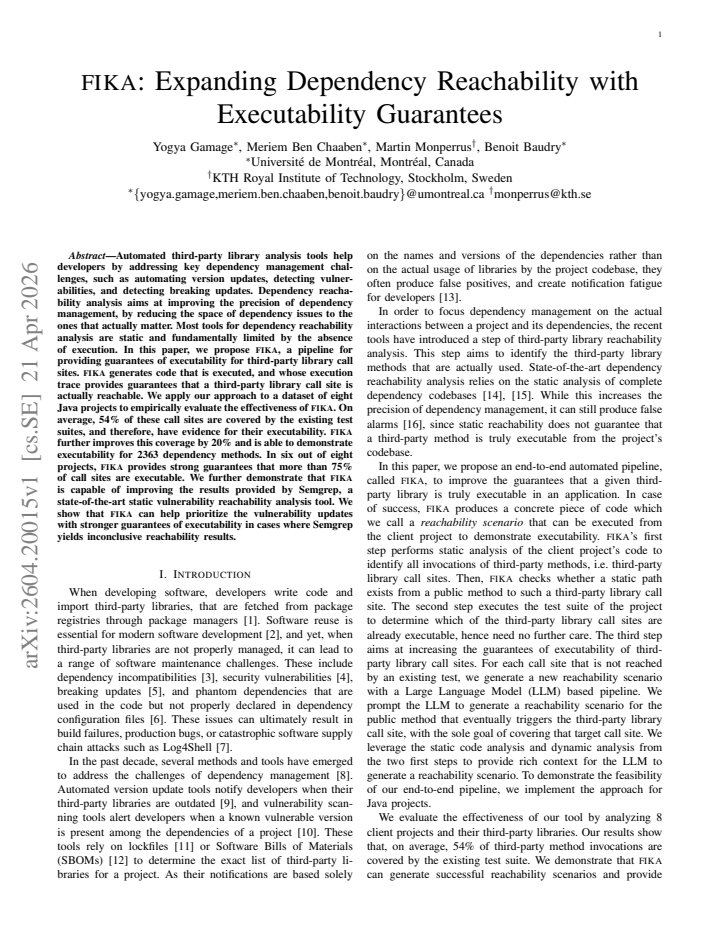 First page
