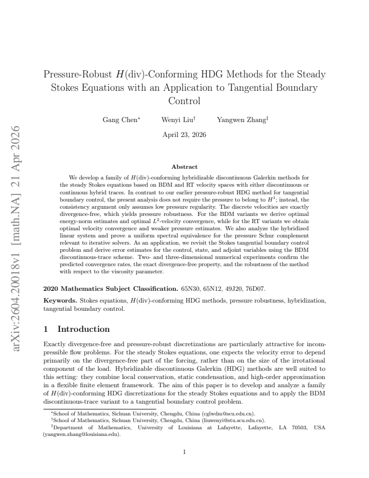 First page