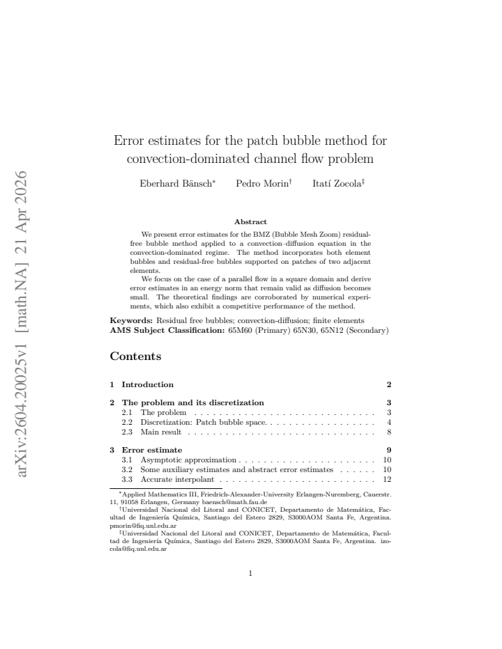 First page