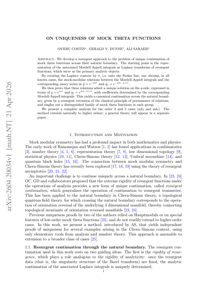 First page
