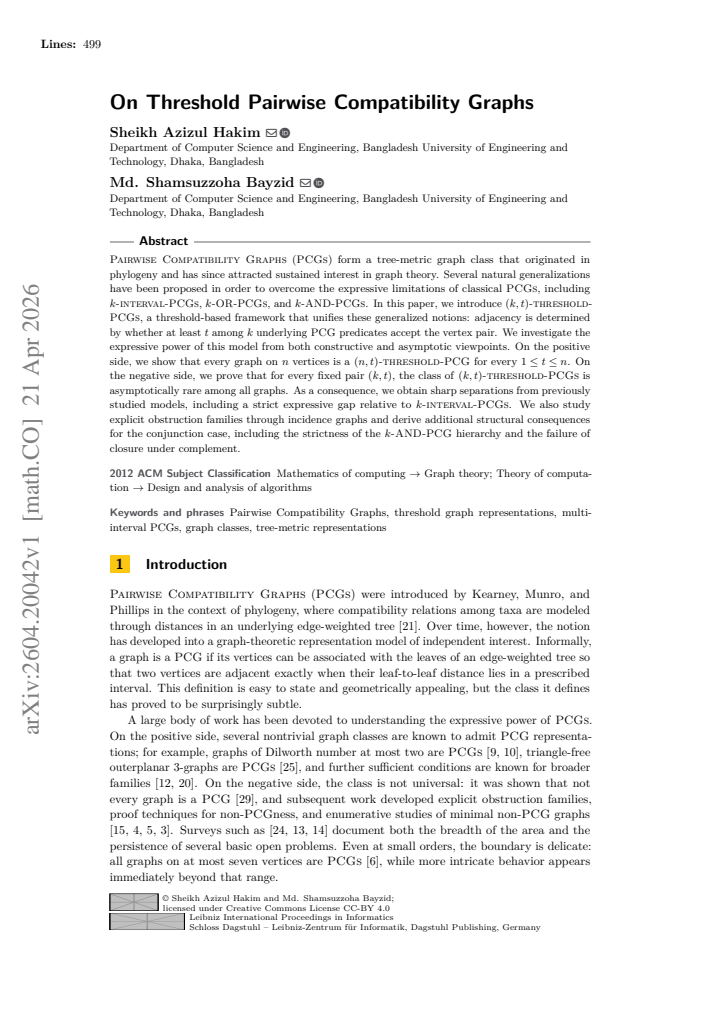 First page
